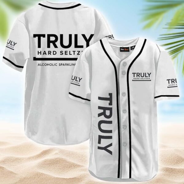 Truly Hard Seltzer White Baseball Jersey