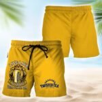 Twisted Tea Yellow Basic Swim Trunks
