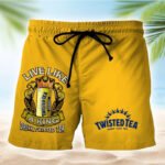 Twisted Tea Yellow Basic Swim Trunks