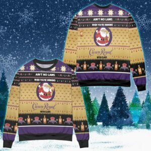 When You’re Drinking Crown Royal With Santa Claus Ugly Sweater