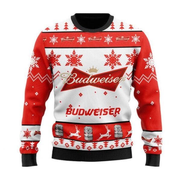 Xmas Budweiser Ugly Sweater